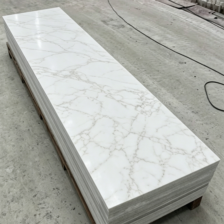 Waterproof Solid Surface Artificial Stone 6mm 30mm Dirt Resistant Solid Surface Textured Panel